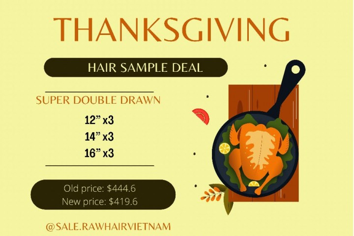Thanksgiving Hair Sample Deal