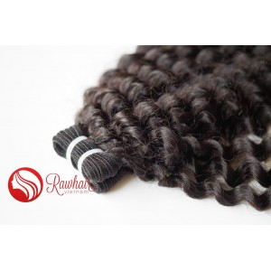 Curly Double Drawn Machine Weft Hair